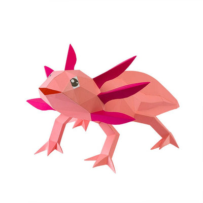 Axolotl 3D Paper Model, Lamp - PAPERCRAFT WORLD