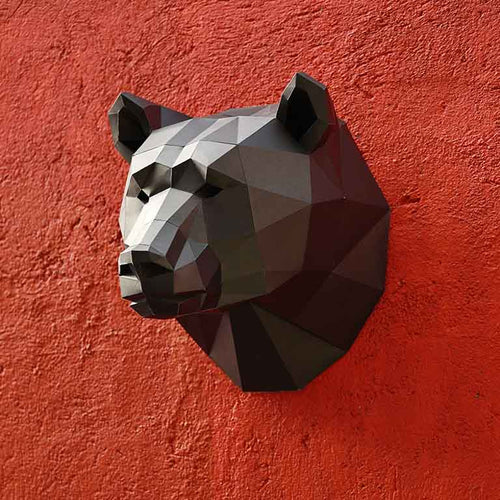 Bear Head Wall Art & Decor - PAPERCRAFT WORLD