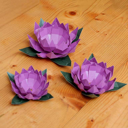 Lotus Papercraft Flower - PAPERCRAFT WORLD