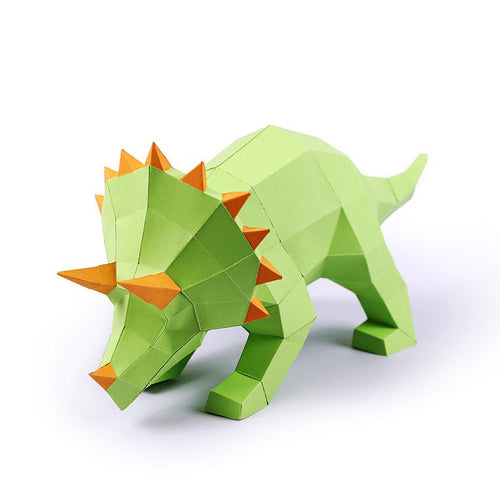 Triceratops 3D Paper Model, Lamp - PAPERCRAFT WORLD