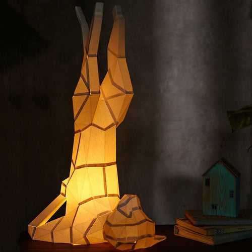 Yoga Cat 3D Paper Model, Lamp - PAPERCRAFT WORLD