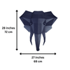 3D Elephant Head Wall Art
